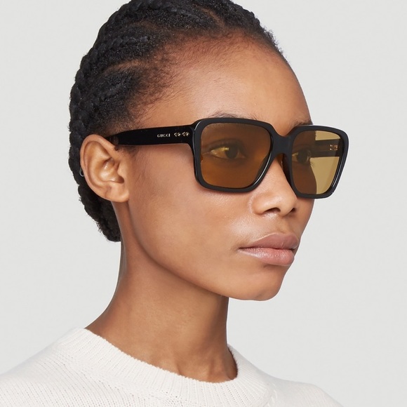 NEW GUCCI GG0786S 002 UNISEX SUNGLASSES GUCCI GG0786S BLACK - Picture 2 of 12